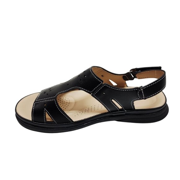 Centro Point Womens Leather Slingback Sandals With Box Size 8 - Picture 13 of 15